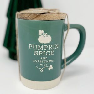 Festive Holiday Pumpkin Spice and Everything Nice Covered Mug